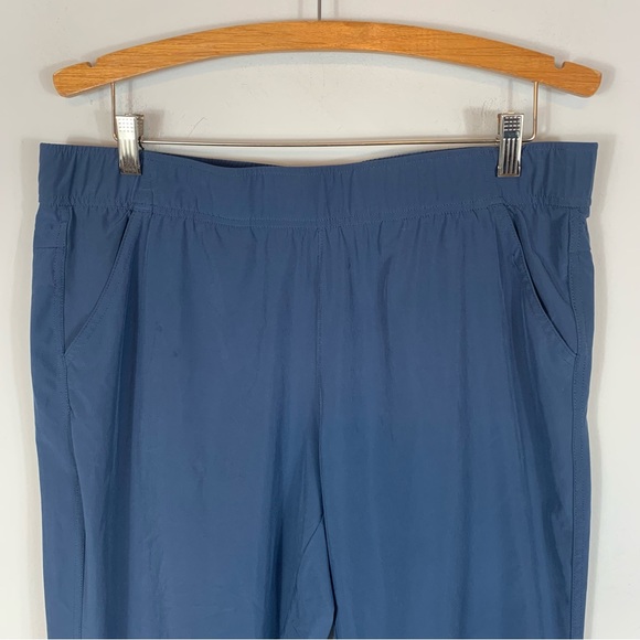 Bundle of 2 Eddie Bauer Ankle Athletic Pants Green Navy Blue Size Large - Picture 3 of 16